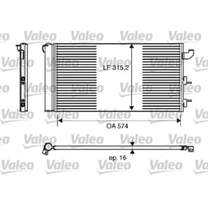 Valeo Klimakondensator Fiat Panda