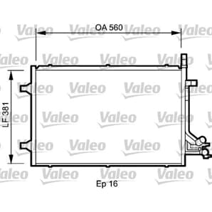 Valeo Klimakondensator Ford Fiesta Fusion