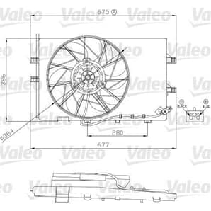 Valeo Motor für Kühlerlüfter Mercedes A-Klasse B-Klasse Vaneo