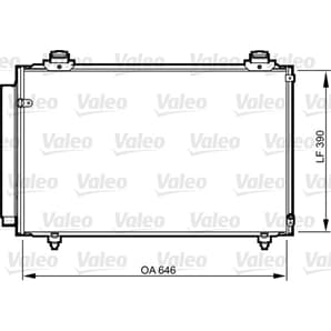 Valeo Klimakondensator Toyota Avensis Corolla