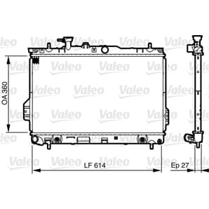 Valeo Motorkühler Hyundai Matrix