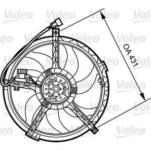 Valeo Motor für Kühlerlüfter Mini