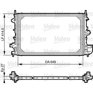 Valeo Motorkühler Cadillac Bls Fiat Croma Opel Vectra Saab 9-3
