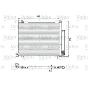 Valeo Klimakondensator Opel Agila Suzuki Wagon
