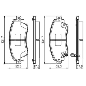 Bosch Bremsbeläge vorne Toyota Corolla