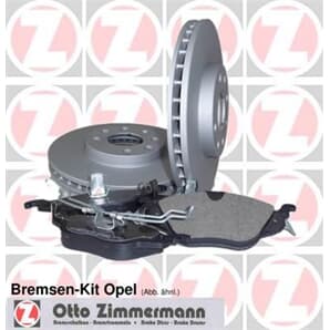 Zimmermann Bremsscheiben + Beläge hinten Opel Astra H
