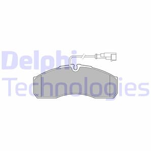 Delphi Bremsbeläge vorne Nissan Cabstar Nt400