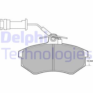 Delphi Bremsbeläge vorne Audi 100 200 80 90 Coupe Quattro