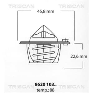 Triscan Thermostat Chrysler Neon Pt Stratus Dodge Neon
