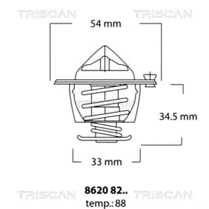 Triscan Thermostat Hyundai Accent S Kia K2700 Pregio