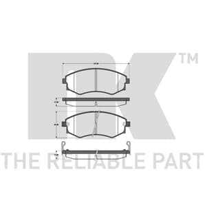 NK Bremsbeläge vorne Mercedes X-Klasse