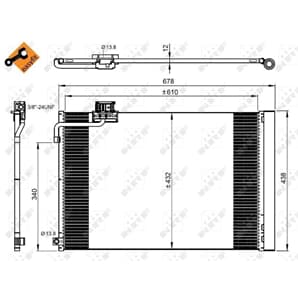 NRF Klimakondensator Mercedes C-Klasse CLS E-Klasse Sl SLK SLS