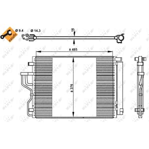 NRF Klimakondensator Hyundai Ix35