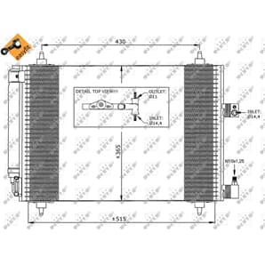 NRF Klimakondensator Citroen C5 C6 Peugeot 407