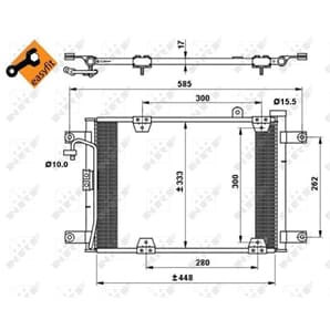 NRF Klimakondensator Suzuki Grand Vitara
