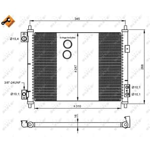 NRF Klimakondensator Nissan Cabstar Nt400