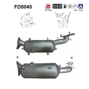 AS Dieselpartikelfilter Subaru Forester SH Impreza 2,0 D AWD