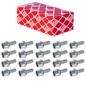 20 Febi Radschrauben für Stahl oder Alufelgen Audi Seat VW