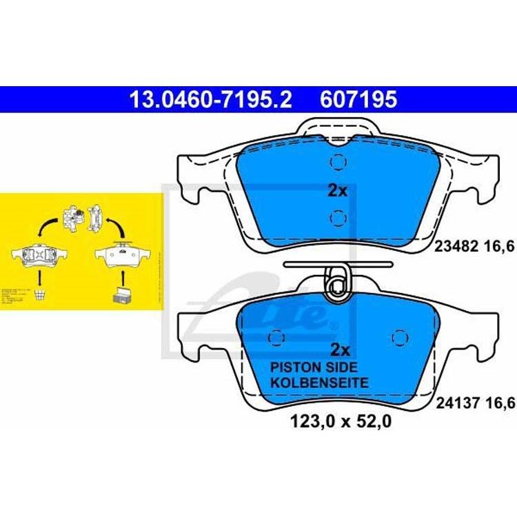 ATE Bremsscheiben 271 mm + Beläge hinten für Ford Focus 3 kaufen