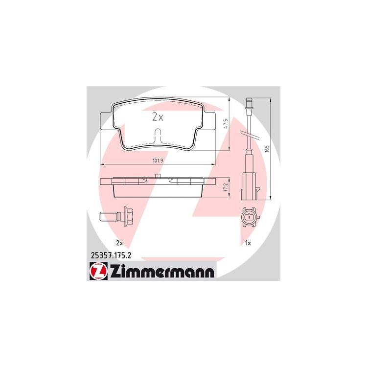 Zimmermann Bremsscheiben + Bremsbeläge hinten für Fiat Punto 199 + Evo kaufen