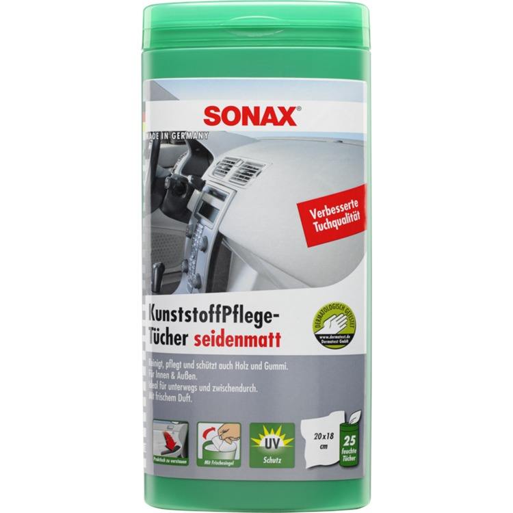 SONAX KunststoffPflegeTücher seidenmatt Box 25 St. 04158410 im Autoteile Preiswert Shop kaufen und sparen!