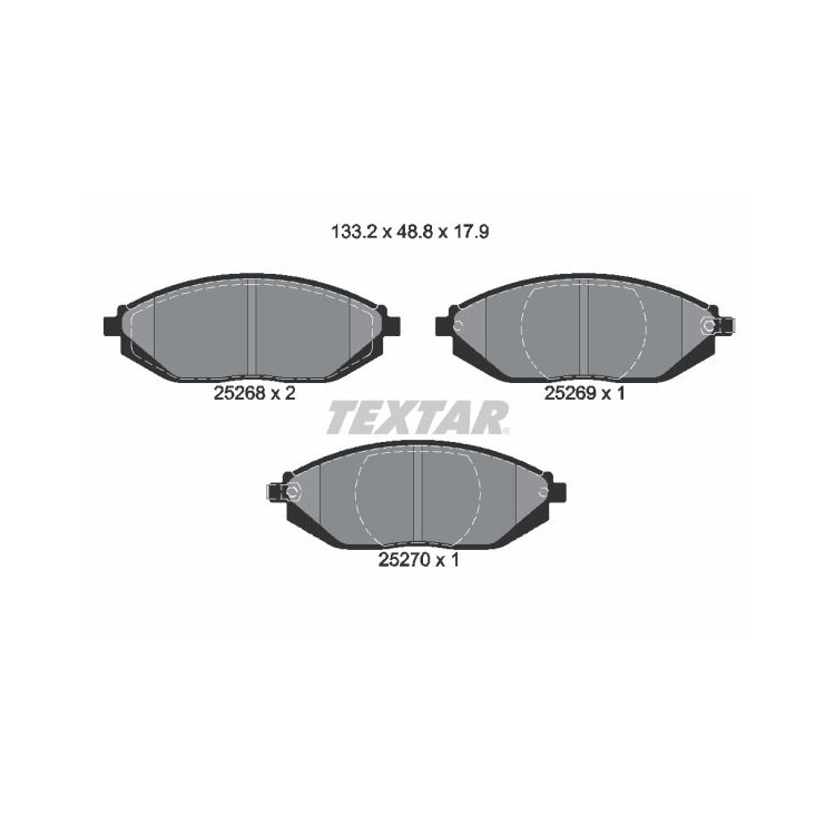 Textar Bremsscheiben + Bremsbeläge vorne für Chevrolet Spark M300 1,0-1,2 kaufen