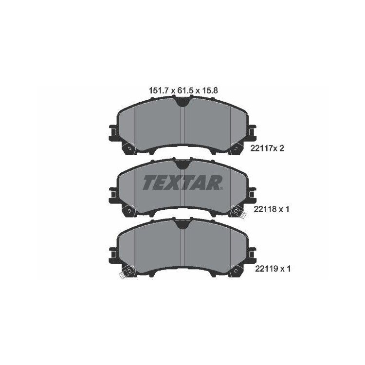 Textar Bremsscheiben + Bremsbeläge vorne für Nissan X-Trail Renault Koleos kaufen