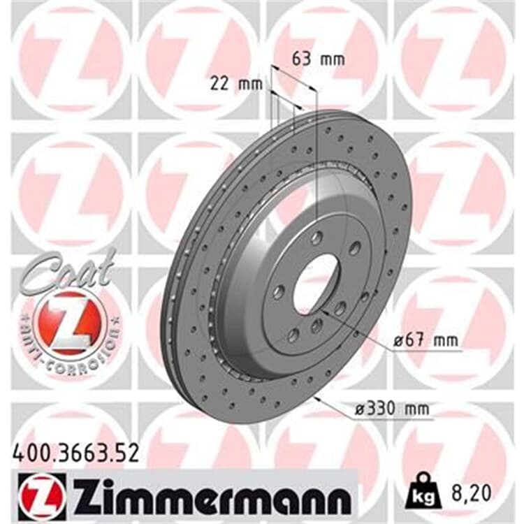Zimmermann Sport Bremsscheiben+Bremsbeläge hinten für Mercedes GL M R-Klasse W164 X164 W251 V251 kaufen
