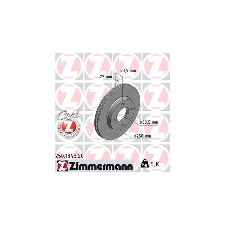Zimmermann Bremsscheiben + Bremsbeläge vorne für Ford Focus + Kombi 1,4 1,6 1,8 2,0 kaufen