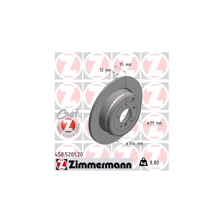 Zimmermann Bremsscheiben + Bremsbeläge hinten 450.5201.20 24192 online günstig Autoteile kaufen