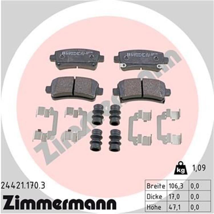 Zimmermann Bremsscheiben + Beläge hinten für Opel Insignia kaufen