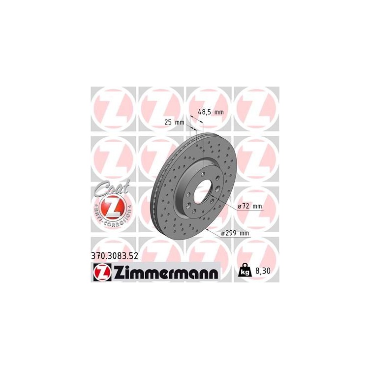 Zimmermann Sport Bremsscheiben + Bremsbeläge vorne für Mazda 6 GH + Sport Kombi kaufen