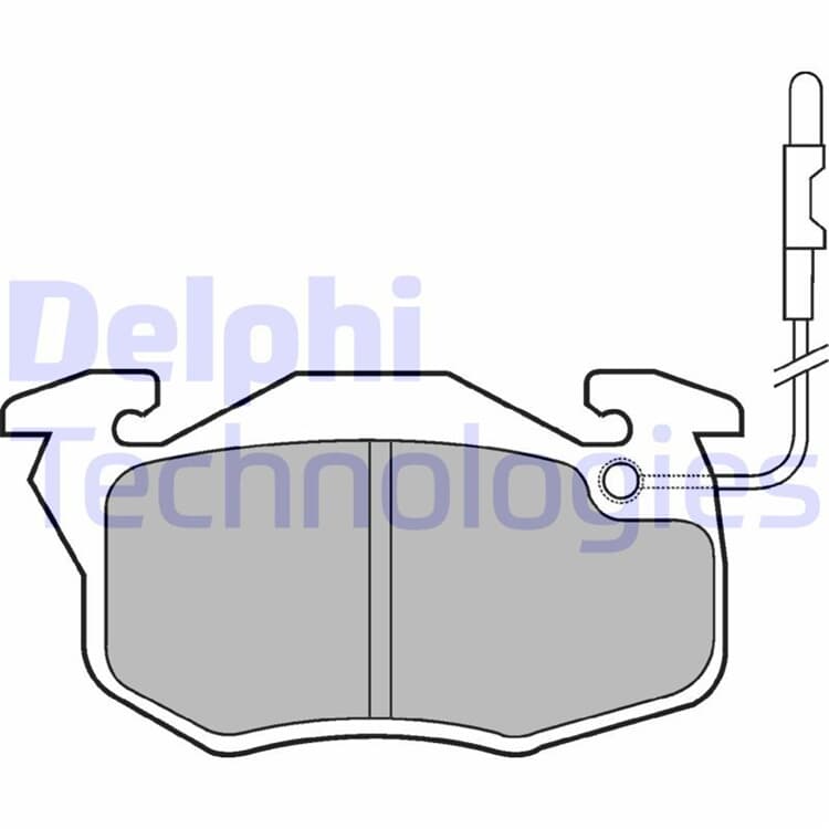 Delphi Bremsbeläge vorne LP696 im Autoteile Preiswert Shop kaufen und sparen!