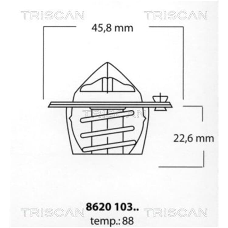 Triscan Thermostat 862010388 im Autoteile Preiswert Shop kaufen und sparen!